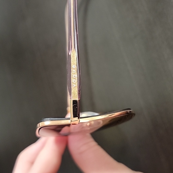 VOGUE Eyewear Cat Eye Yellow Gradient Violet Lenses Rose Gold Frame Sunglasses - Picture 16 of 16